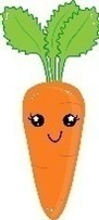 Cartoon drawing of a carrot